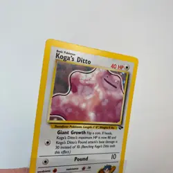 Koga's Ditto Holo Rare 10/132 Gym Challenge Pokemon English WOTC LP - Image 3