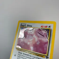 Koga's Ditto Holo Rare 10/132 Gym Challenge Pokemon English WOTC LP - Image 4