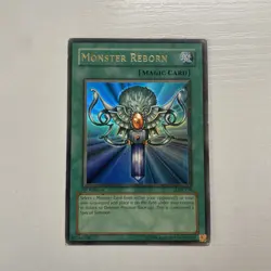 YuGIOh - 1st Edition LOB-118 Monster Reborn - N/A Print - LP Foil Line - Image 2