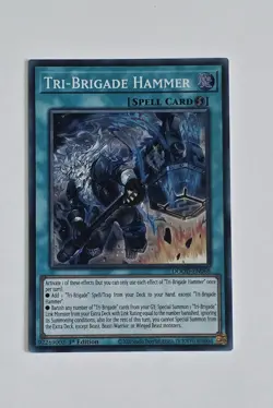 *EURO* YuGiOh! - Tri-Brigade Hammer DOOD-EN068 Super Rare 1st Edition Near Mint - Image 1
