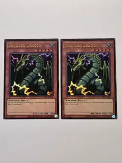 Thunder Dragon LCKC-EN067 x2 Ultra Rare Yugioh Legendary Collection Kaiba Mint - Image 1