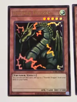 Thunder Dragon LCKC-EN067 x2 Ultra Rare Yugioh Legendary Collection Kaiba Mint - Image 2