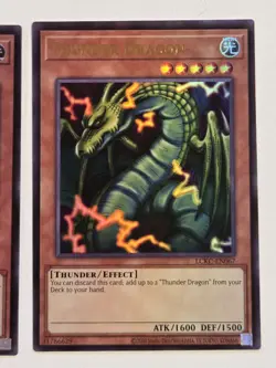 Thunder Dragon LCKC-EN067 x2 Ultra Rare Yugioh Legendary Collection Kaiba Mint - Image 3