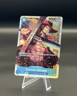 One Piece Card Game - Romance Dawn - Dracule Mihawk OP01-070 SR English - Image 1