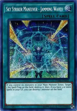 Yu-Gi-Oh Card - DASA-EN032 - SKY STRIKER MANEUVER - JAMMING WAVES! (secret rare) - Image 1