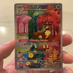 Sawbuck Pokemon Card # 166/162-SV05 Temporal Forces Holo - Image 2