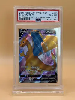 Charizard V SWSH050 SWSH: Sword & Shield Promo Cards Holo PSA 10 - Image 1