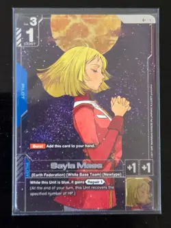 Gundam TCG Card Game SAYLA MASS GD01-087 R+ Alt Art ENGLISH NEWTYPE RISING - Image 1