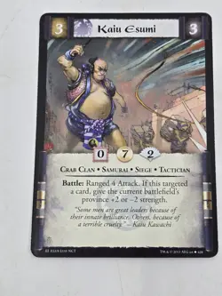 Kaui Esumi Crab Clan Card X3 Legend of the Five Rings CCG L5R Emperor Ed - Image 2