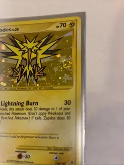 Pokemon TCG Zapdos 150/147 Supreme Victors Secret Holo Rare Card LP (SWIRL) - Image 3