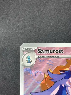 Pokemon Card Samurott 107/086 Secret Rare Scarlet Violet White Flare Singles LP - Image 2