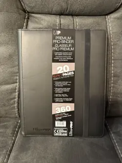 Ultra Pro Premium Pro 9 Pocket Leather Cover Trading Card Binder Black - Image 4