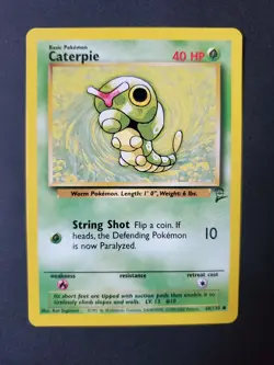 68/130 | Caterpie | Base Set 2 | Pokemon Card | NM/MINT - Image 1