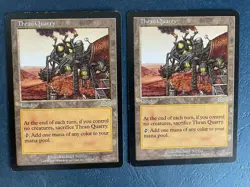 MTG 2X URZA'S SAGA THRAN QUARRY MAGIC THE GATHERING RARE LAND CARD ENGLISH - Image 1