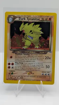 2002 Pokemon TCG Card Holo Dark Tyranitar 11/105 Neo Destiny - Image 1