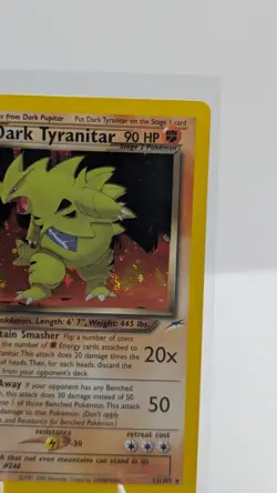2002 Pokemon TCG Card Holo Dark Tyranitar 11/105 Neo Destiny - Image 2