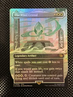 The Wind Crystal (Borderless) Final Fantasy Foil MTG NM - Image 1