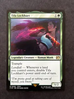 Magic the Gathering MTG FIN Tifa Lockhart 206 Regular Near Mint - Image 1