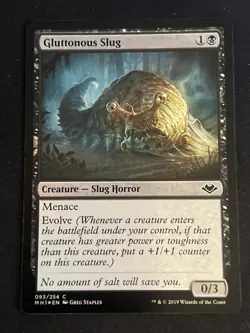 1x Foil Gluttonous Slug (093) Modern Horizons LP MTG Magic the Gathering x1 MKE - Image 1