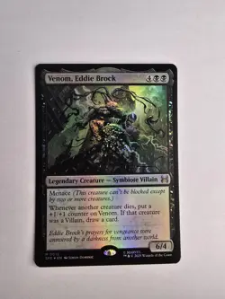 Venom, Eddie Brock FOIL 0012 Mythic MTG Magic The Gathering NM/Mint Spider-Man - Image 1