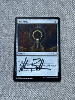 MTG Steven Belledin Signed Edge Of Eternities Commander Sol Ring Artist Proof - Image 1