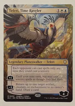 Teferi, Time Raveler Borderless - Commander: Bloomburrow MTG - Image 1