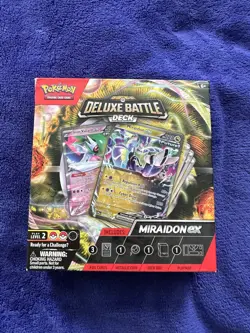 NEW Pokemon Deluxe Battle Deck MIRAIDON ex Factory Sealed Box Ready To Play Deck - Image 1