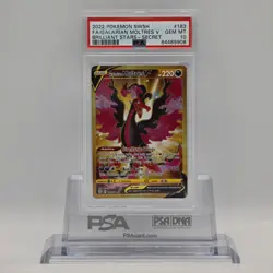 2022 Pokemon SWSH Brilliant Stars Secret #183 FA Galarian Moltres V PSA 10 - Image 1