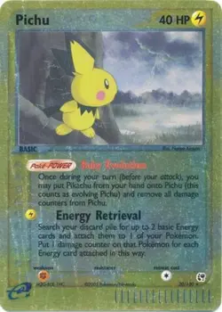 1x Pichu - 20/100 - Rare - Reverse Holo Lightly Played Pokemon EX - Sandstorm - Image 1