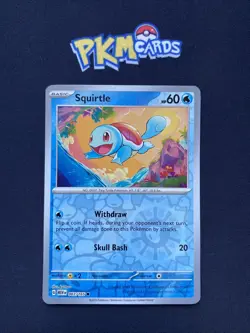 Pokemon TCG Squirtle 151 007/165 Reverse Holo LP. - Image 1