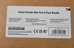 Pokemon TCG Kanto Friends 5 Mini Tin Retail Display L24 - Sealed Tins Full Set - Image 3