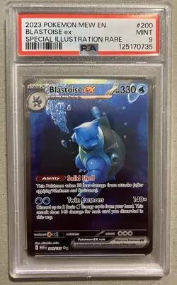 2023 Pokemon Mew En #200 Blastoise ex SIR PSA 9 Pop 22,622 - Image 2