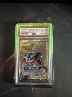 Pokemon TCG Greninja & Zoroark GX Alternate Art 201/214 Unbroken Bonds - PSA 10 - Image 1