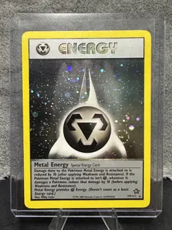Pokemon TCG Metal Energy Holo Rare Neo Genesis Unlimited 19/111 WOTC LP - Image 1