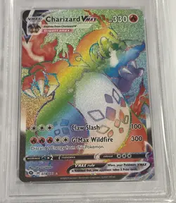2020 POKEMON SWSH FA CHARIZARD VMAX CHAMPION'S PATH SECRET #074 PSA 10. - Image 2