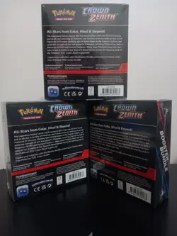 👑 Crown Zenith Crown 👑 Booster Bundle Lot Of 3. Pokemon - Image 2