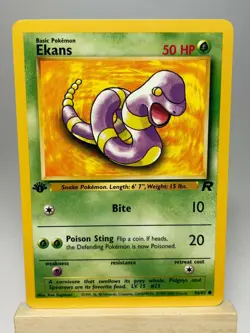 Pokemon Team Rocket Ekans 56/82 1st Edition NM-MT Never Played - Image 1
