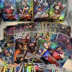 One Piece Card Lot, 10 SEC/ Full Art Leader 63SR, 4 Decks, 16 Sealed Promos - Image 3