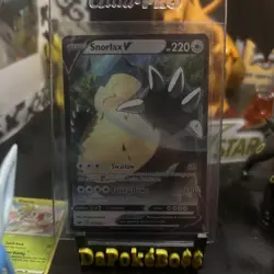 Pokemon Snorlax v 141/202 Swsh01 Holo Rare Card Sword & Shield - Image 1