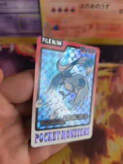 Pokemon Karte Card japanese carddass Pocket monsters 1997 Articuno Arktos Exc - Image 2