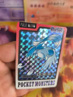 Pokemon Karte Card japanese carddass Pocket monsters 1997 Articuno Arktos Exc - Image 4
