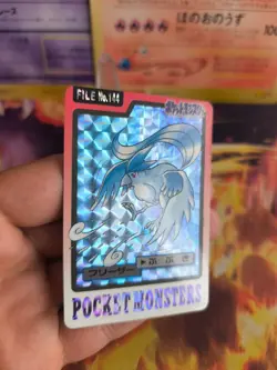 Pokemon Karte Card japanese carddass Pocket monsters 1997 Articuno Arktos Exc - Image 5