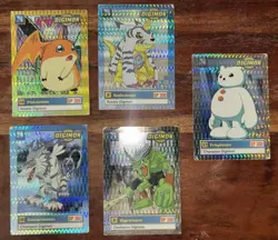 1999 Upper Deck Digimon - Series 1 Card Lot (5 Cards) - Image 1