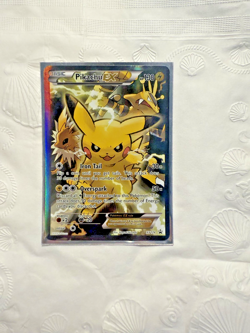 Pokemon Pikachu EX Black Star Promo Card XY124 Full-Art Holo 2016 - Image 1
