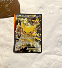 Pokemon Pikachu EX Black Star Promo Card XY124 Full-Art Holo 2016 - Image 2