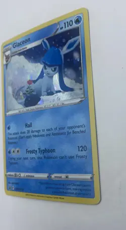 Glaceon SWSH192 Sword & Shield Black Star Promo Holo 2022 Pokemon Card Swirls - Image 5