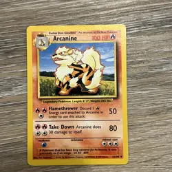 Arcanine 23/102 Base Set Pokemon Card TCG WOTC Pokemon Trading Card Game Vintage - Image 1