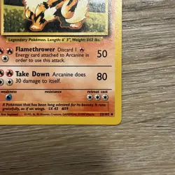 Arcanine 23/102 Base Set Pokemon Card TCG WOTC Pokemon Trading Card Game Vintage - Image 4