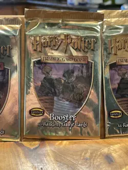 Vintage 2001 Harry Potter Booster Trading Game Cards Sealed New Lot Of 3 742818140294 - Image 2