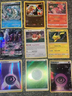 21x Very Rare Vintage Pokemon Cards - All Shiny Holo Including Pikachu + Gyrados - Image 3